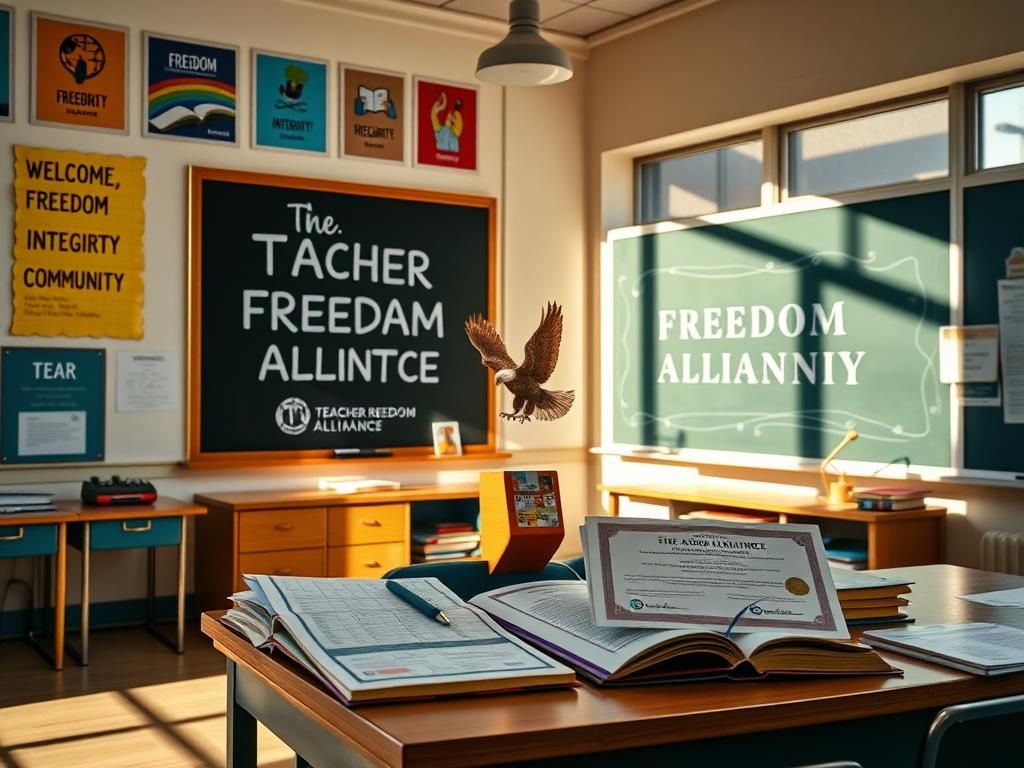 Flick International Inspiring classroom setting showcasing values of Freedom, Integrity, and Community