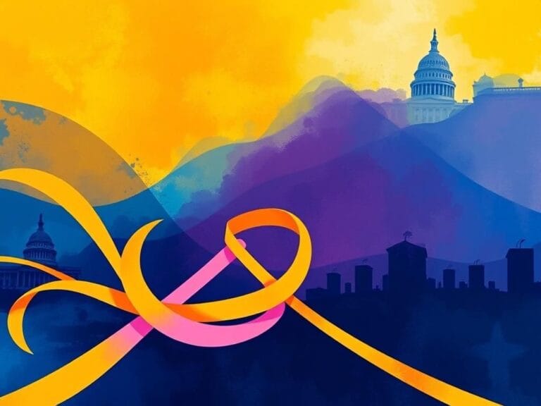 Flick International Abstract representation symbolizing the intersection of identity and political dialogue on transgender issues.