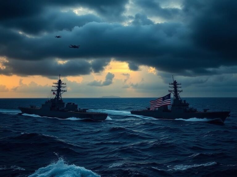 Flick International U.S. warships patrolling turbulent waters near Venezuela