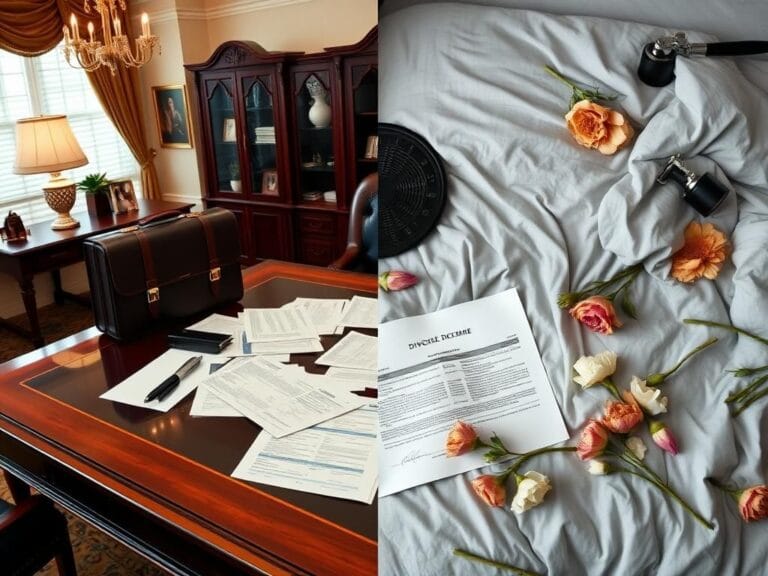 Flick International Split image contrasting luxury and chaos in Jay Cutler and Kristin Cavallari's divorce