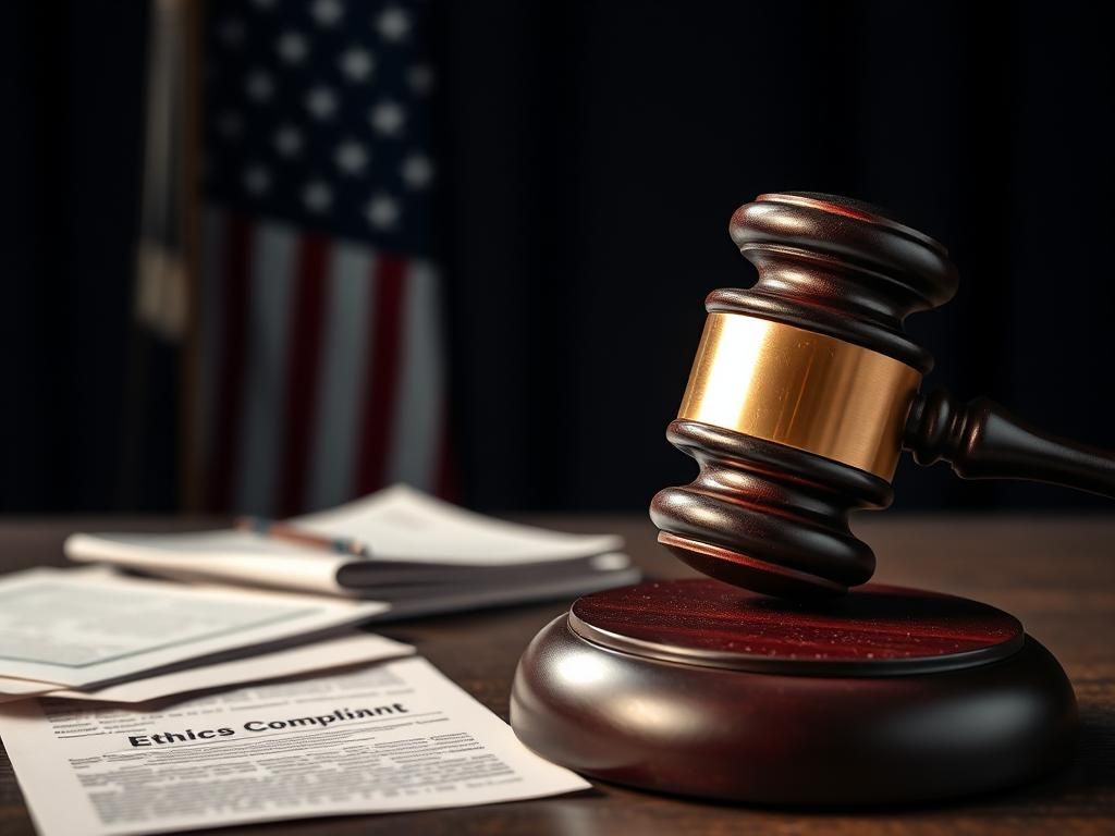 Flick International Close-up of a gavel striking a sound block representing legal actions