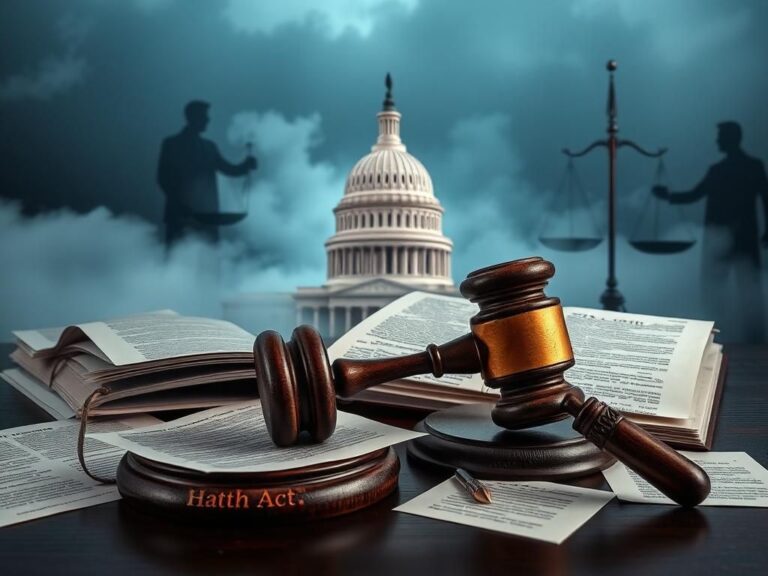 Flick International Dramatic depiction of the U.S. Capitol building with a gavel symbolizing justice