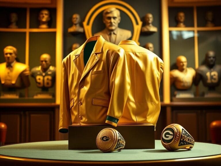 Flick International Gold football jackets symbolizing brotherhood display at Hall of Fame ceremony