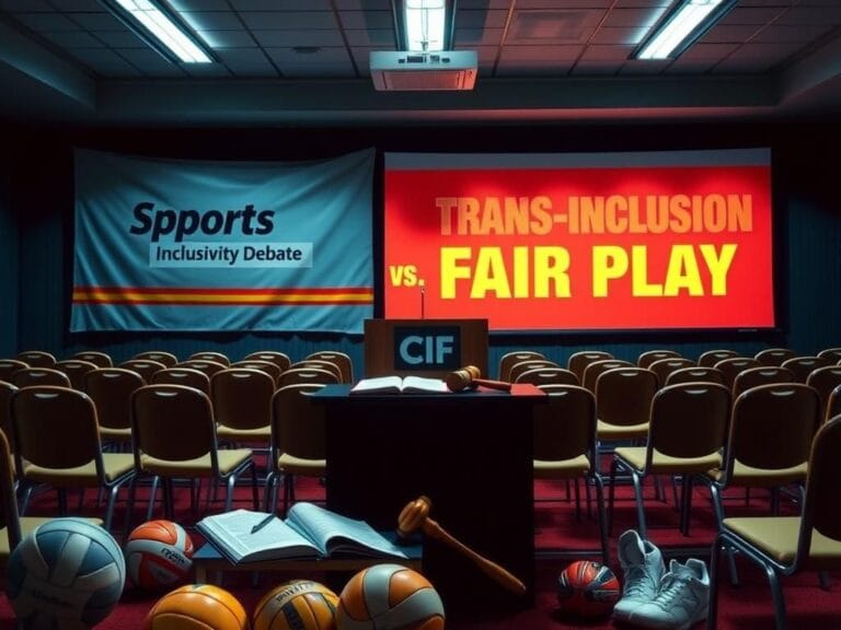Flick International Tense sports conference room set for debate on trans athletes in girls' sports
