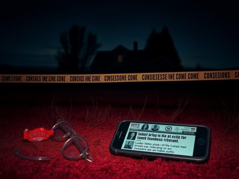 Flick International Dark and moody crime scene in Idaho with abandoned house