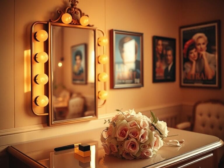 Flick International Elegant empty dressing room symbolizing the legacy of Loni Anderson