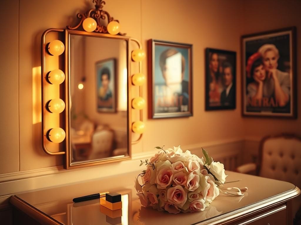 Flick International Elegant empty dressing room symbolizing the legacy of Loni Anderson