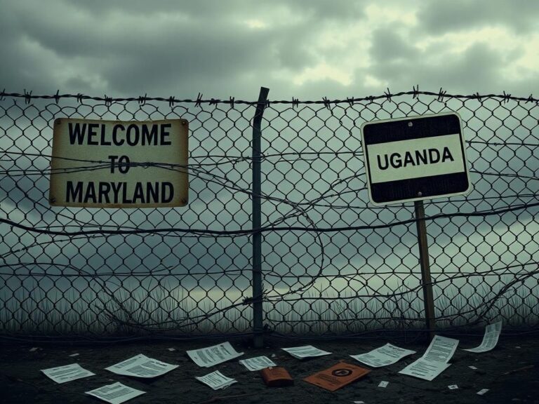 Flick International A chain-link fence with barbed wire symbolizing immigration struggles