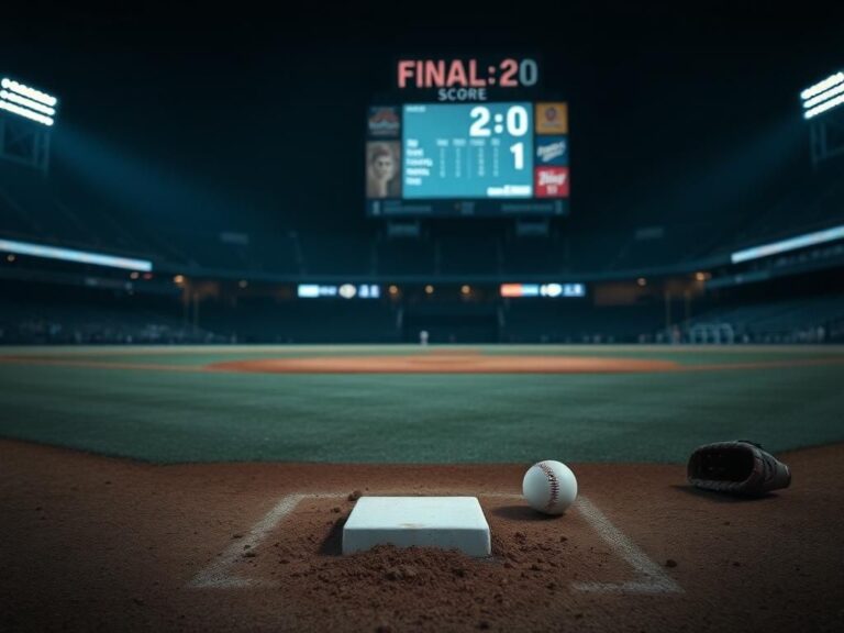 Flick International Baseball diamond scene showing disturbed infield dirt and an out-of-place base after a baserunning blunder