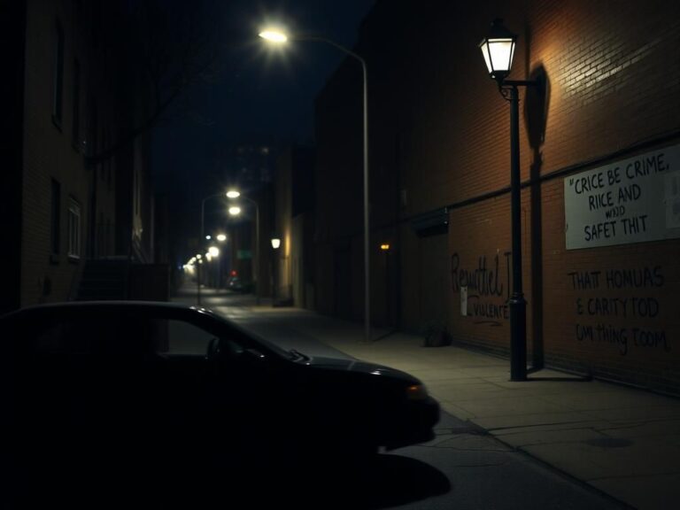Flick International Urban nighttime scene in Washington D.C. depicting an empty street and a parked car with an ajar door