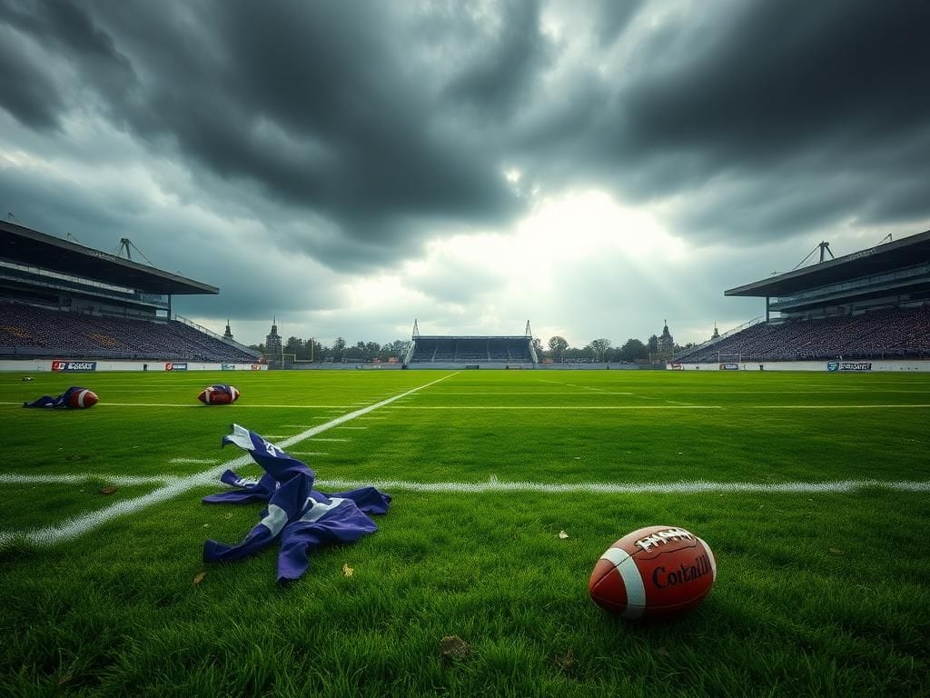 Flick International Post-game brawl scene at a football field in Dublin, Ireland
