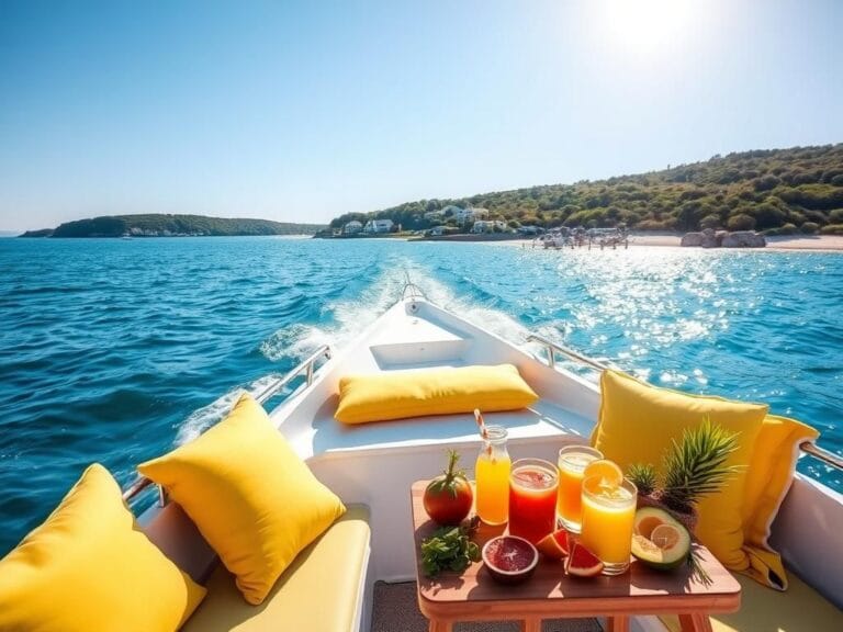 Flick International A picturesque boat on Cape Cod with family enjoying a sunny day