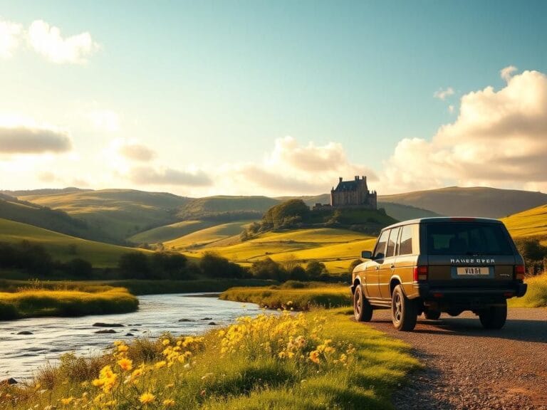 Flick International Serene Scottish countryside landscape with lush hills and river representing renewal.