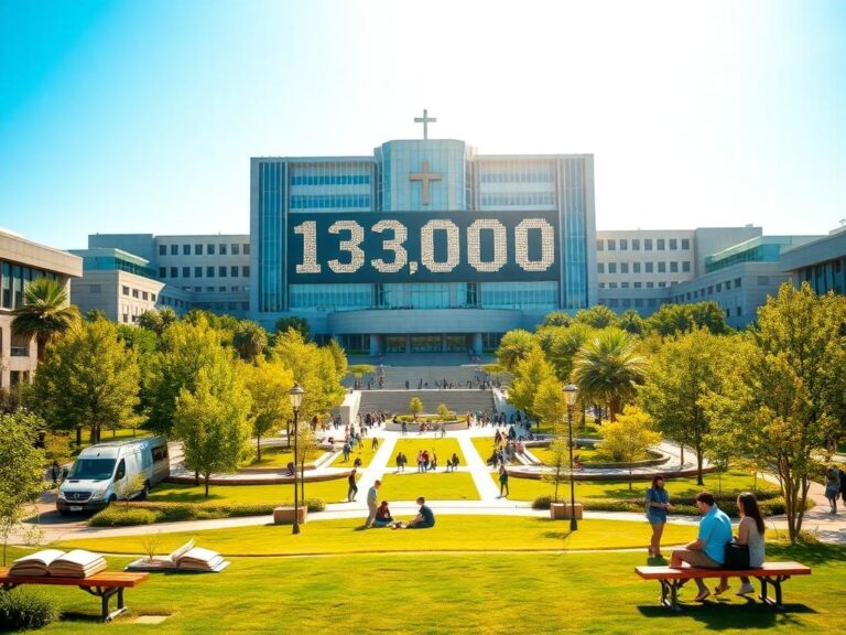 Flick International A bustling university campus at Grand Canyon University showcasing student life and architecture