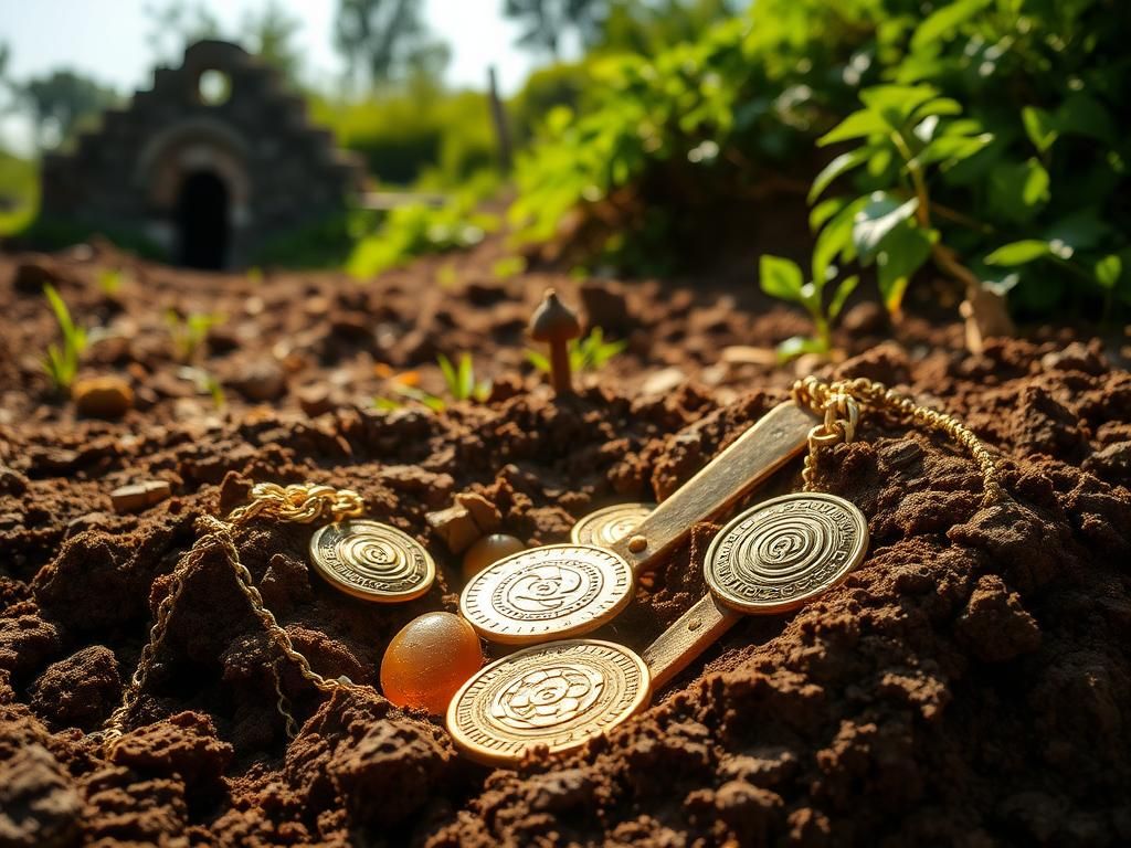 Flick International Gleaming gold coins and ornate Celtic jewelry unearthed at an archaeological dig site in the Czech Republic