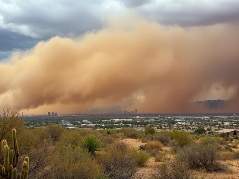 Flick International Massive haboob dust storm rolling across the Phoenix skyline