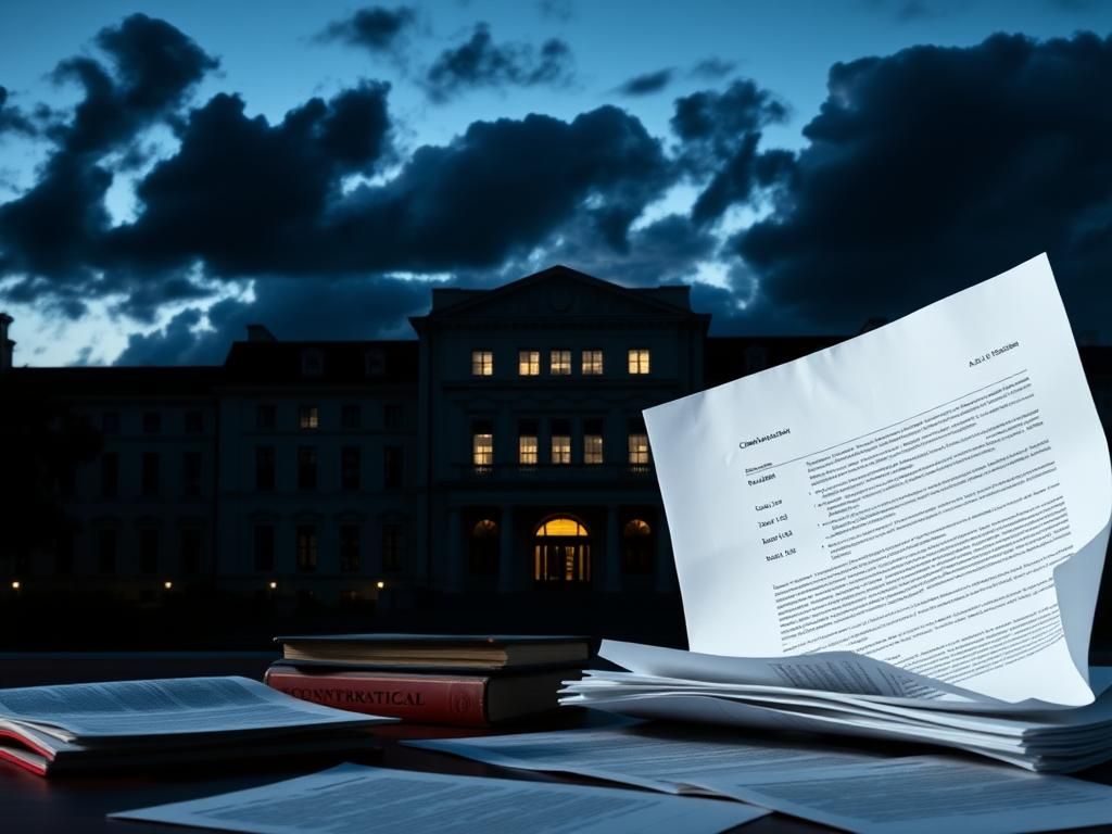 Flick International Academic building of UCLA or UCSF under a twilight sky symbolizing an antisemitism investigation