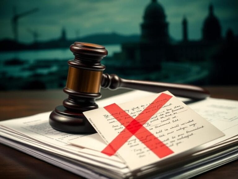 Flick International Close-up of a gavel on climate-related legal documents highlighting environmental law issues