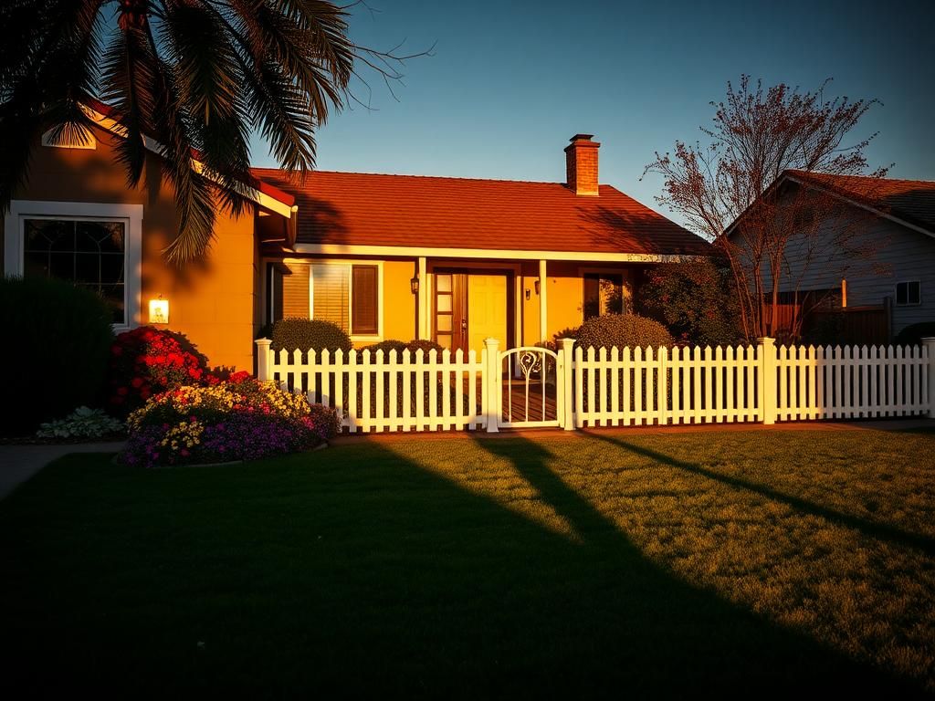 Flick International A serene suburban home in California with signs of disturbance