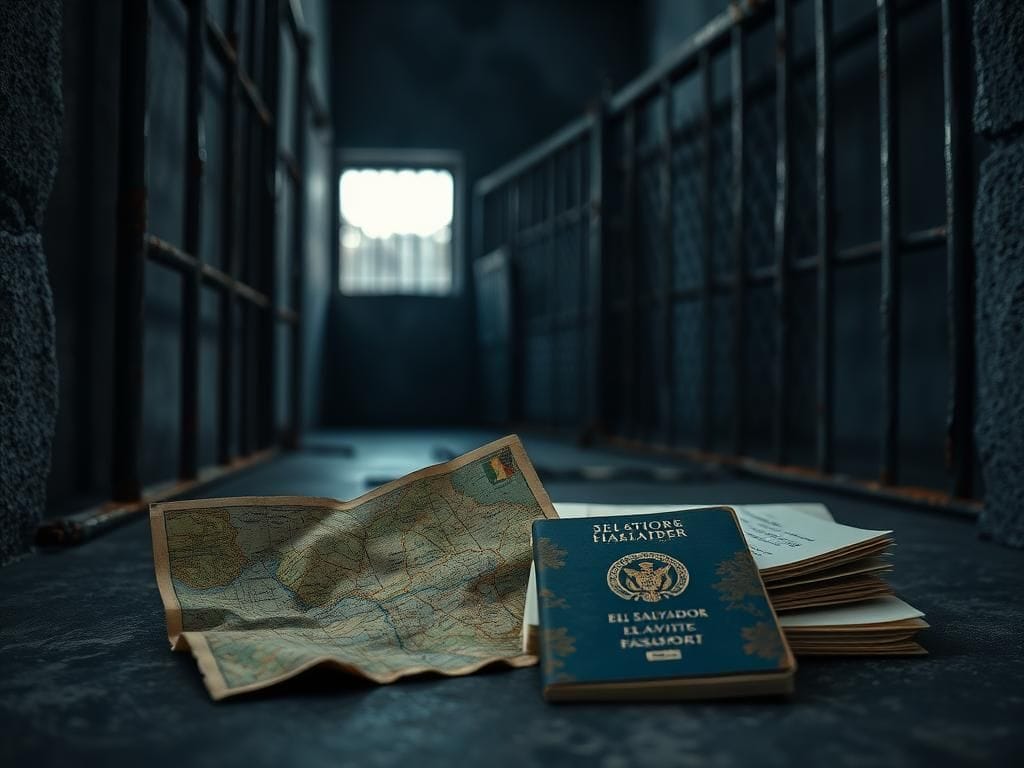 Flick International Dimly lit prison cell illustrating immigration controversies