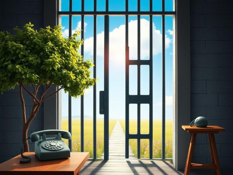 Flick International A prison gate ajar symbolizing freedom and new beginnings