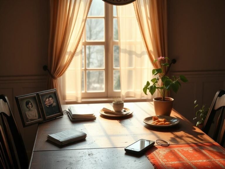 Flick International A weathered but inviting kitchen table, symbolizing resilience amid financial struggles.