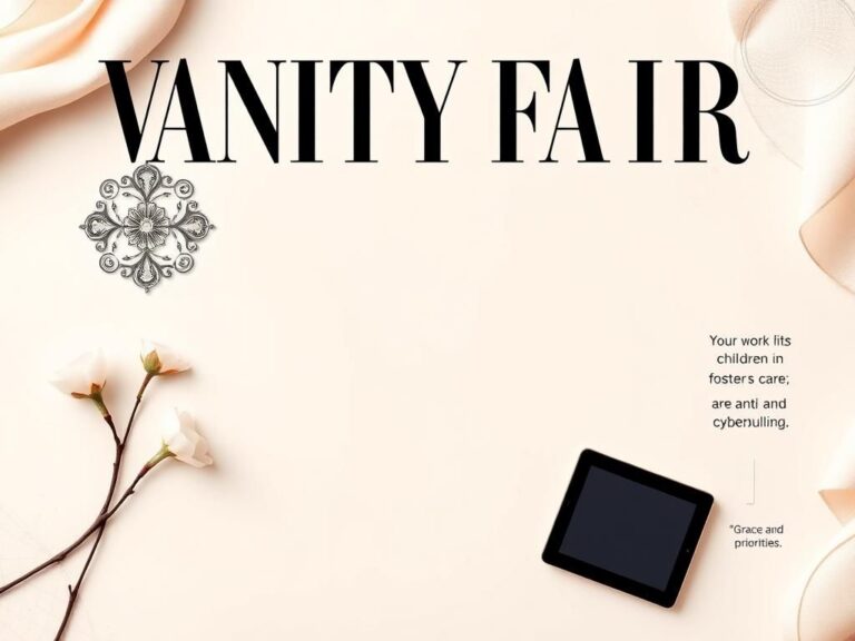 Flick International Luxurious magazine cover design with empty space and subtle hints of Melania Trump's initiatives