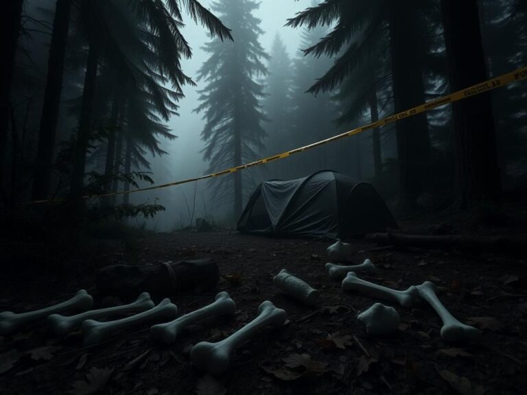 Flick International Bones found in a haunting forest scene during manhunt for Travis Decker