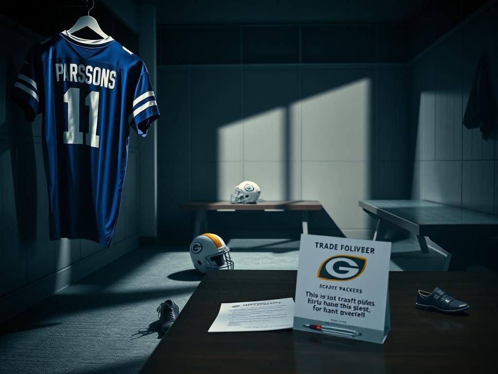 Flick International Dallas Cowboys jersey with the name 'Parsons' displayed, symbolizing the trade's impact