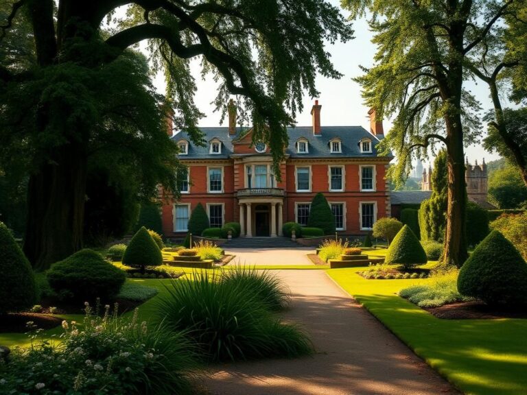 Flick International Majestic view of the Royal Lodge showcasing its 19th-century architecture