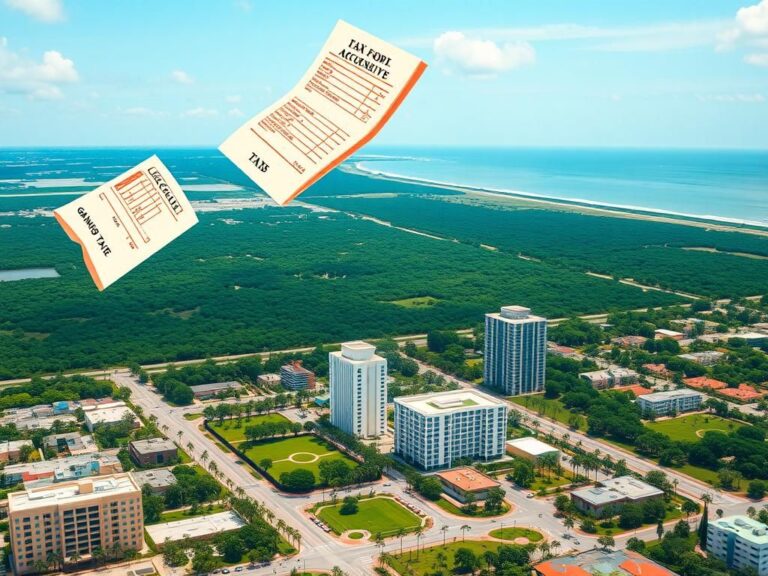 Flick International Aerial view of Fort Lauderdale and Gainesville showcasing cityscapes and green parks