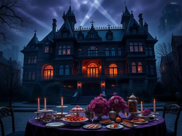 Flick International A gothic mansion reminiscent of Castle Dracula surrounded by fog