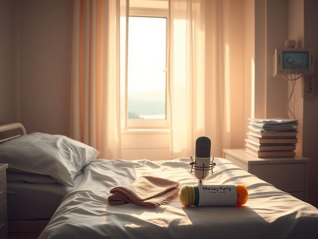 Flick International Serene hospital room with an empty bed and warm light