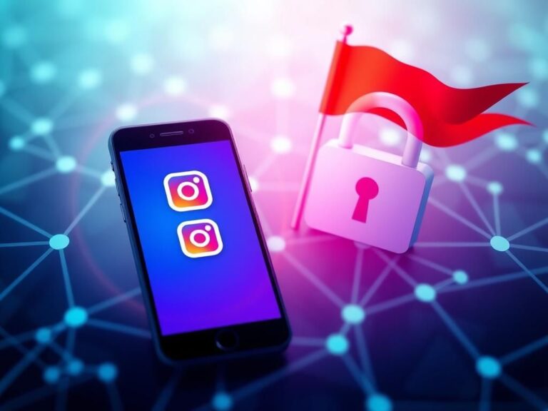 Flick International A smartphone displaying Instagram and Facebook logos surrounded by a protective aura