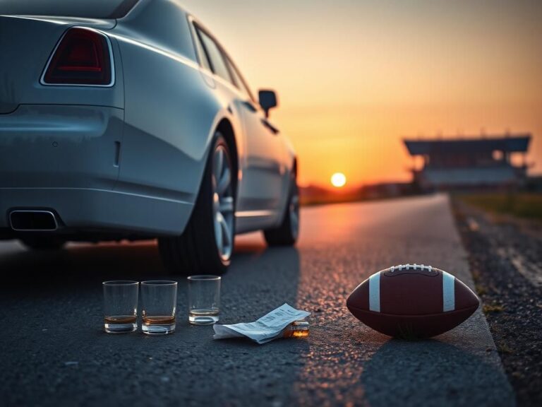 Flick International A sleek white Rolls-Royce parked on a deserted road during twilight hours.