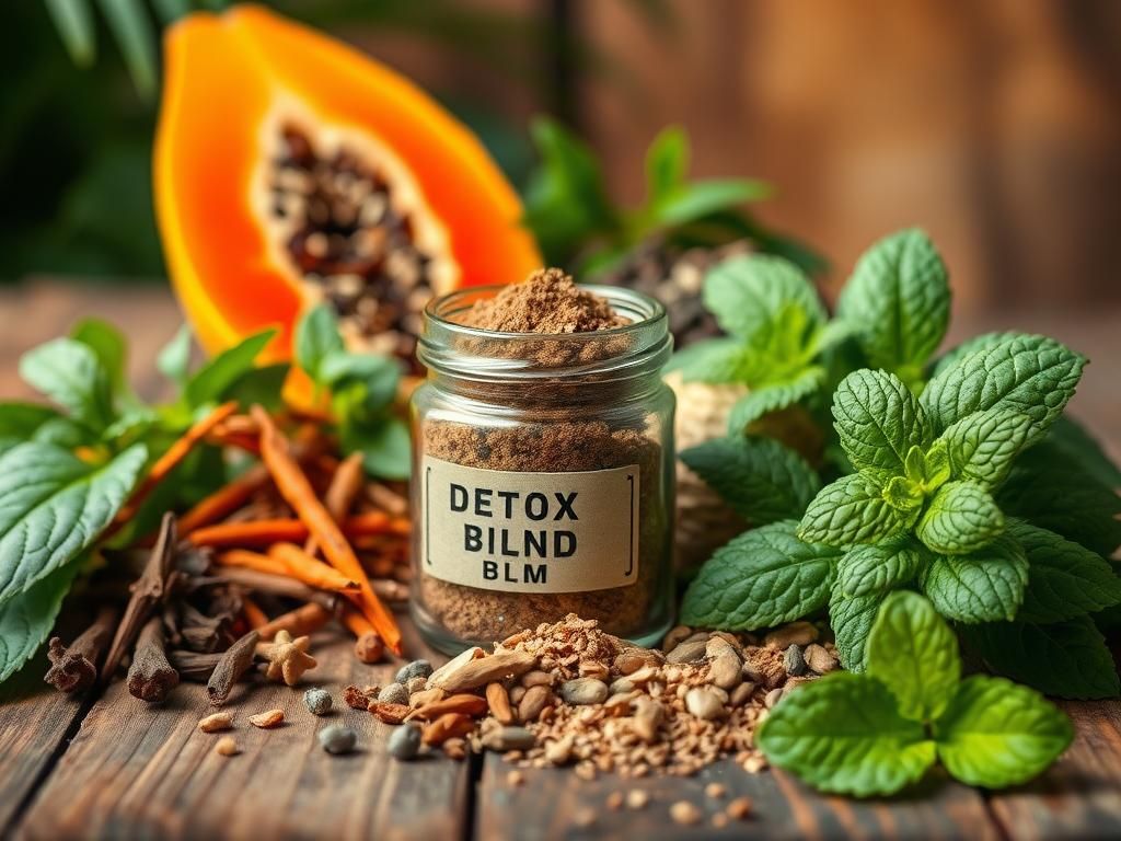 Flick International A vibrant arrangement of fresh herbs for wellness cleansing