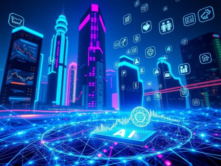 Flick International Futuristic digital landscape showcasing interconnected networks and neural pathways.