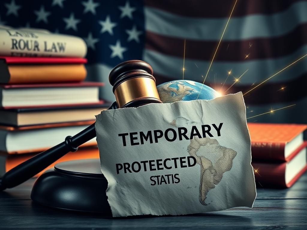 Flick International A gavel on law books with a background of the American flag, symbolizing justice.