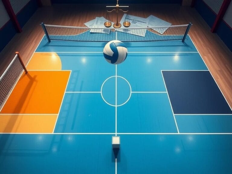 Flick International Aerial view of a competitive volleyball match highlighting themes of fairness and controversy