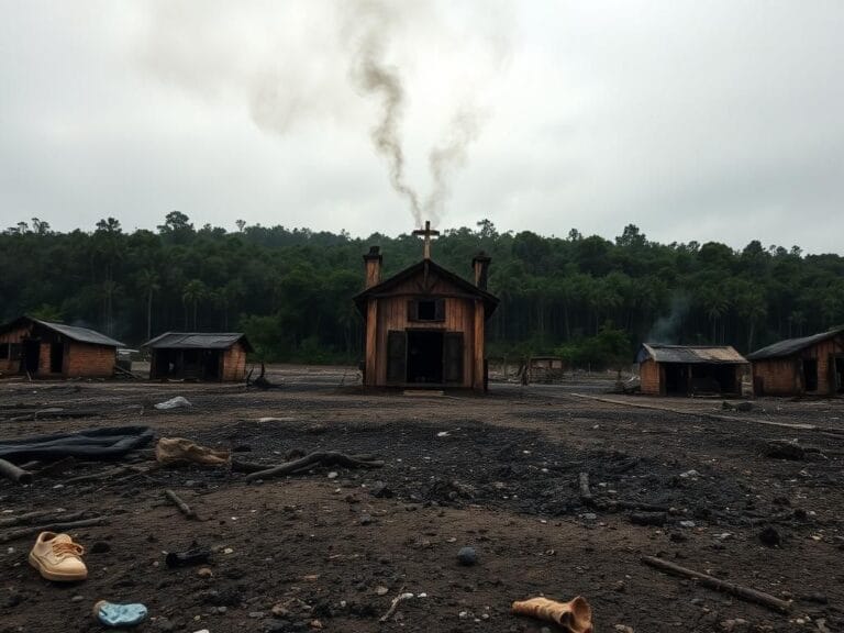 Flick International Burned church and personal belongings in Mozambique after ISIS attacks