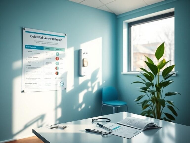 Flick International A serene examination room promoting early colorectal cancer detection