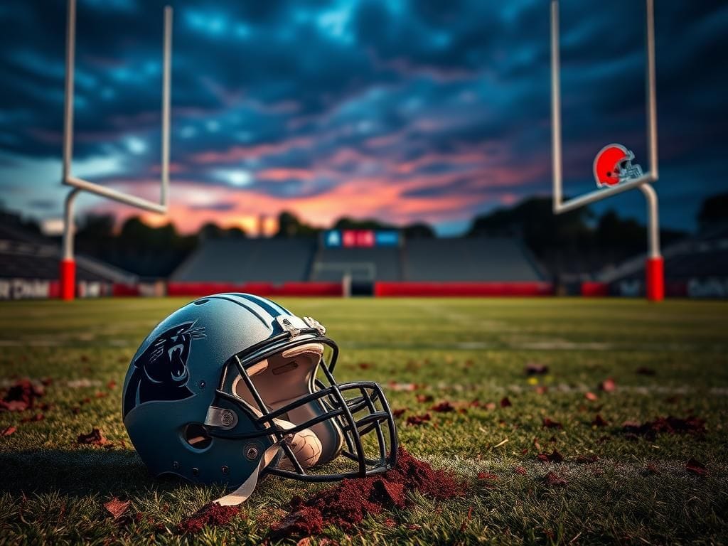 Flick International Tension-filled scene after brawl between Panthers and Browns players