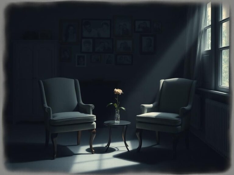 Flick International Empty chairs in a dimly lit room symbolizing a fractured friendship