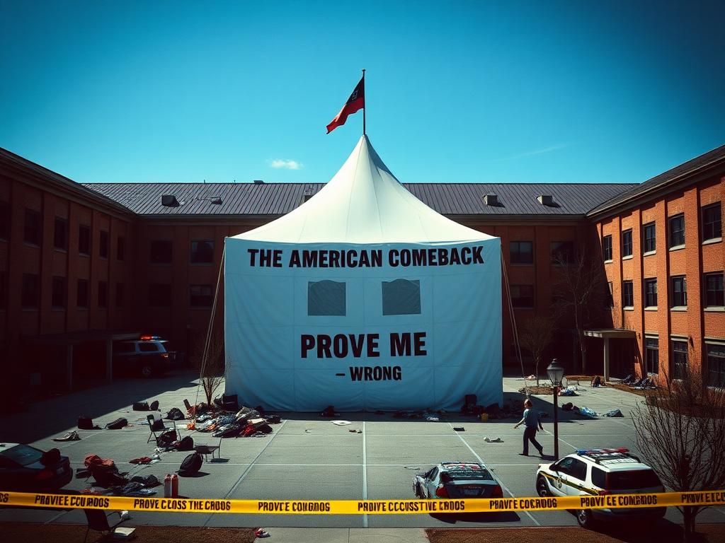 Flick International Rooftop view of Utah Valley University during the Charlie Kirk shooting event