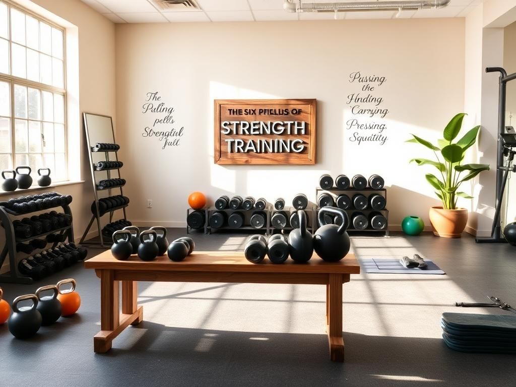 Flick International A serene fitness studio with strength training equipment suitable for older adults