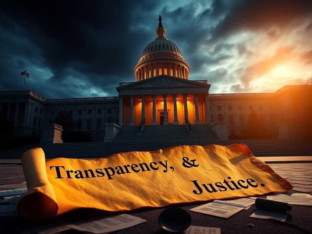 Flick International Exterior view of the U.S. Capitol building at dusk with dark clouds overhead