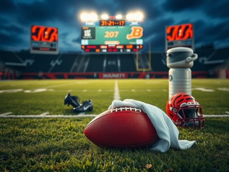 Flick International A football resting on the grass at twilight, symbolizing tension in a high-stakes game