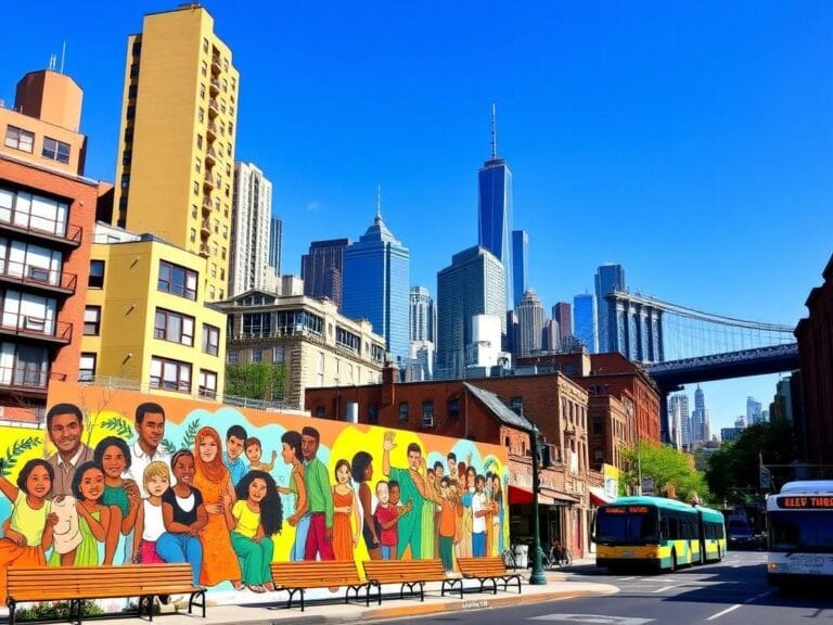 Flick International Vibrant mural in New York City depicting unity and diversity