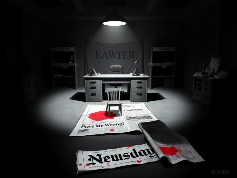 Flick International A discarded editorial cartoon about Charlie Kirk assassination lies face down in an empty office