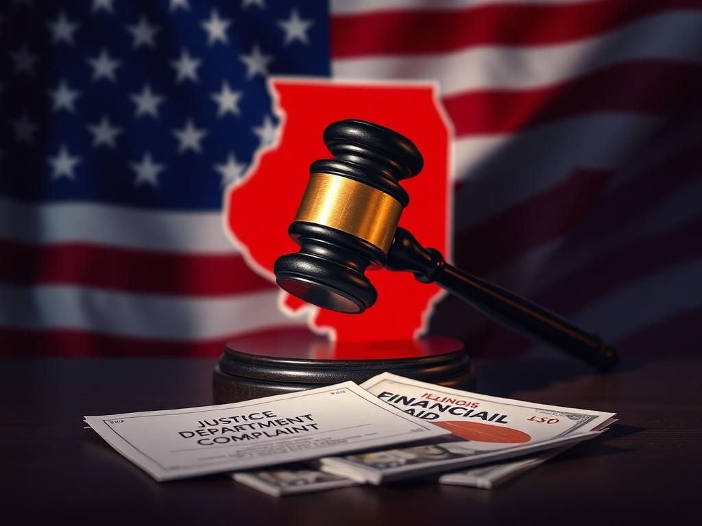 Flick International Gavel striking soundblock symbolizes courtroom decision on financial aid law